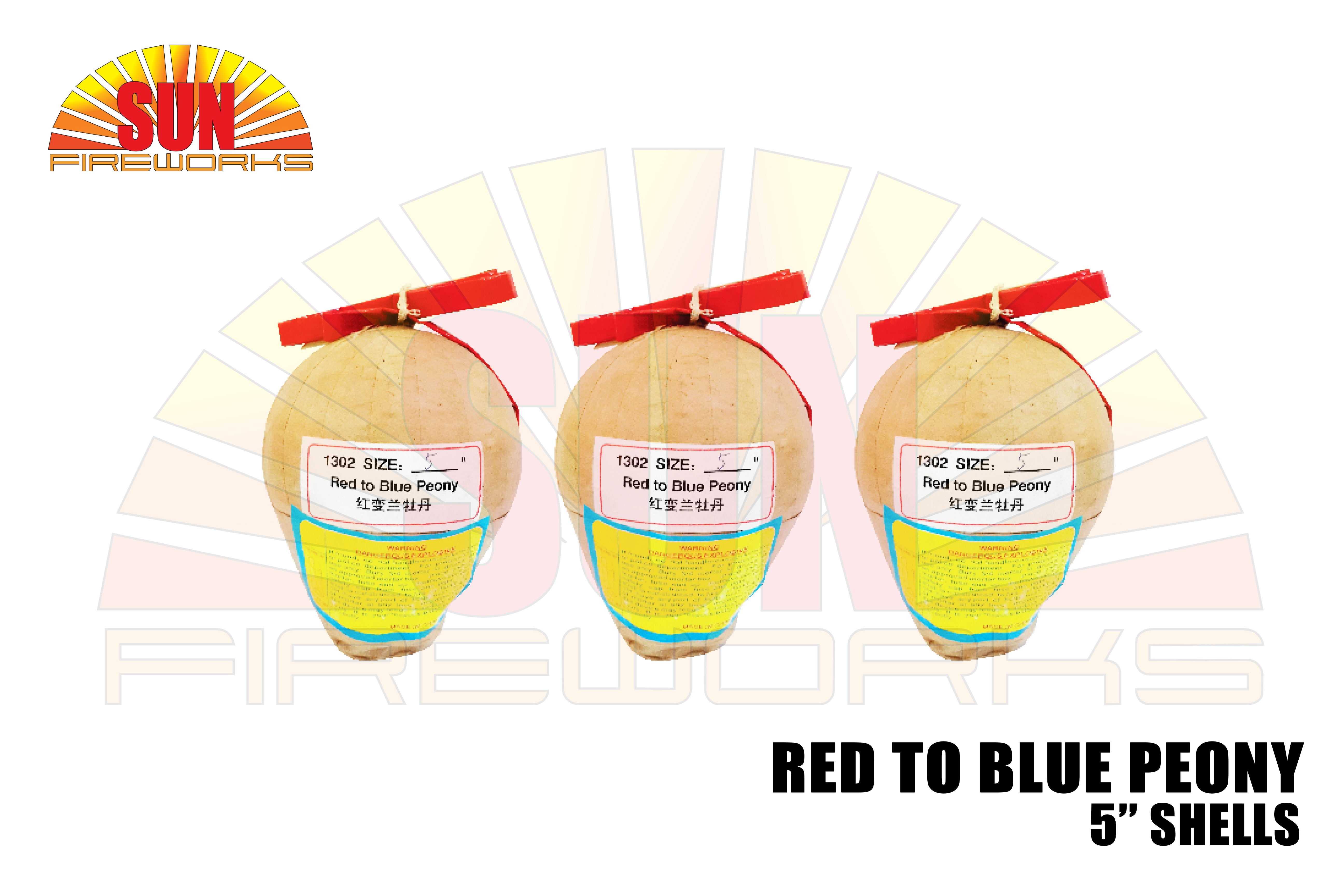 5_ shells red to blue peony